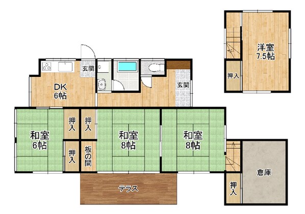 上高津戸建（１３０２－６）の物件間取画像